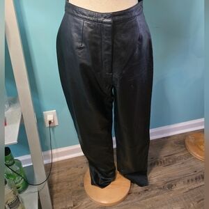 Vintage Chandler Hill High-Waisted Leather Pants